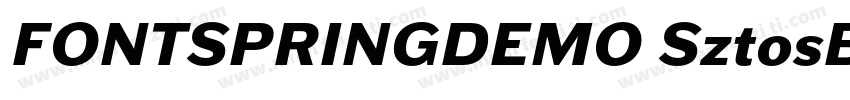 FONTSPRINGDEMO SztosBlackRegularot字体转换